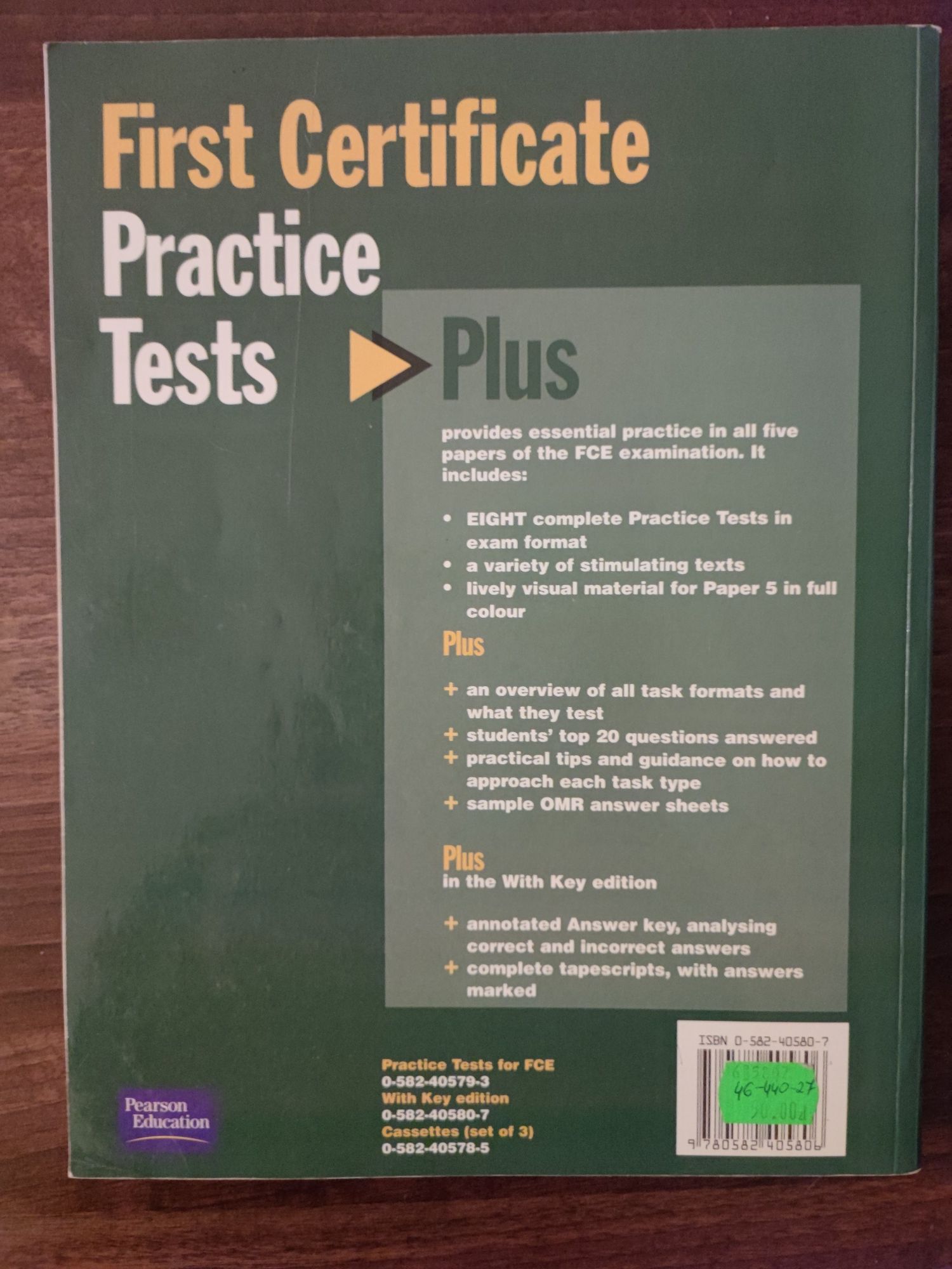 FCE First Certificate Practice Tests