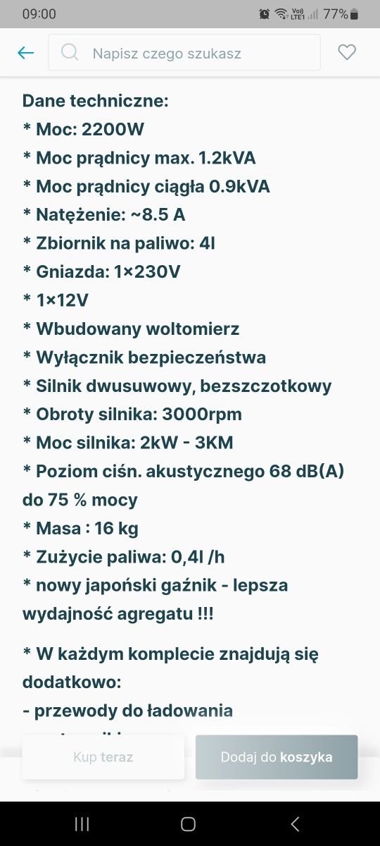 Agregat prądotwórczy