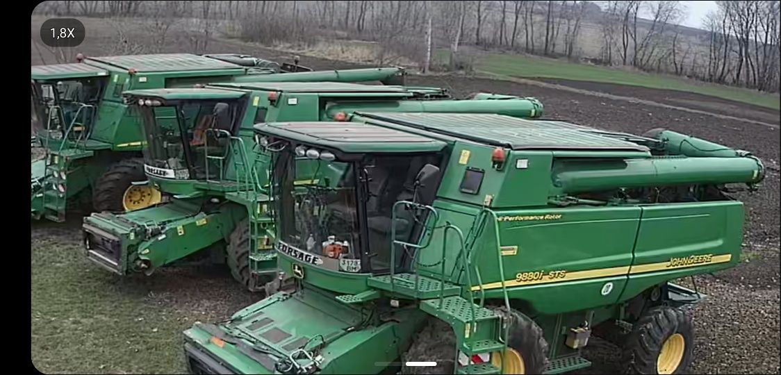 Комбайн John Deere 9880STS 3500/2200 напрацювання