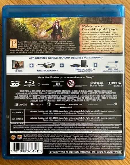 Hobbit: Niezwykła podróż -Edycja specjalna 3D [4 x Blu-Ray)