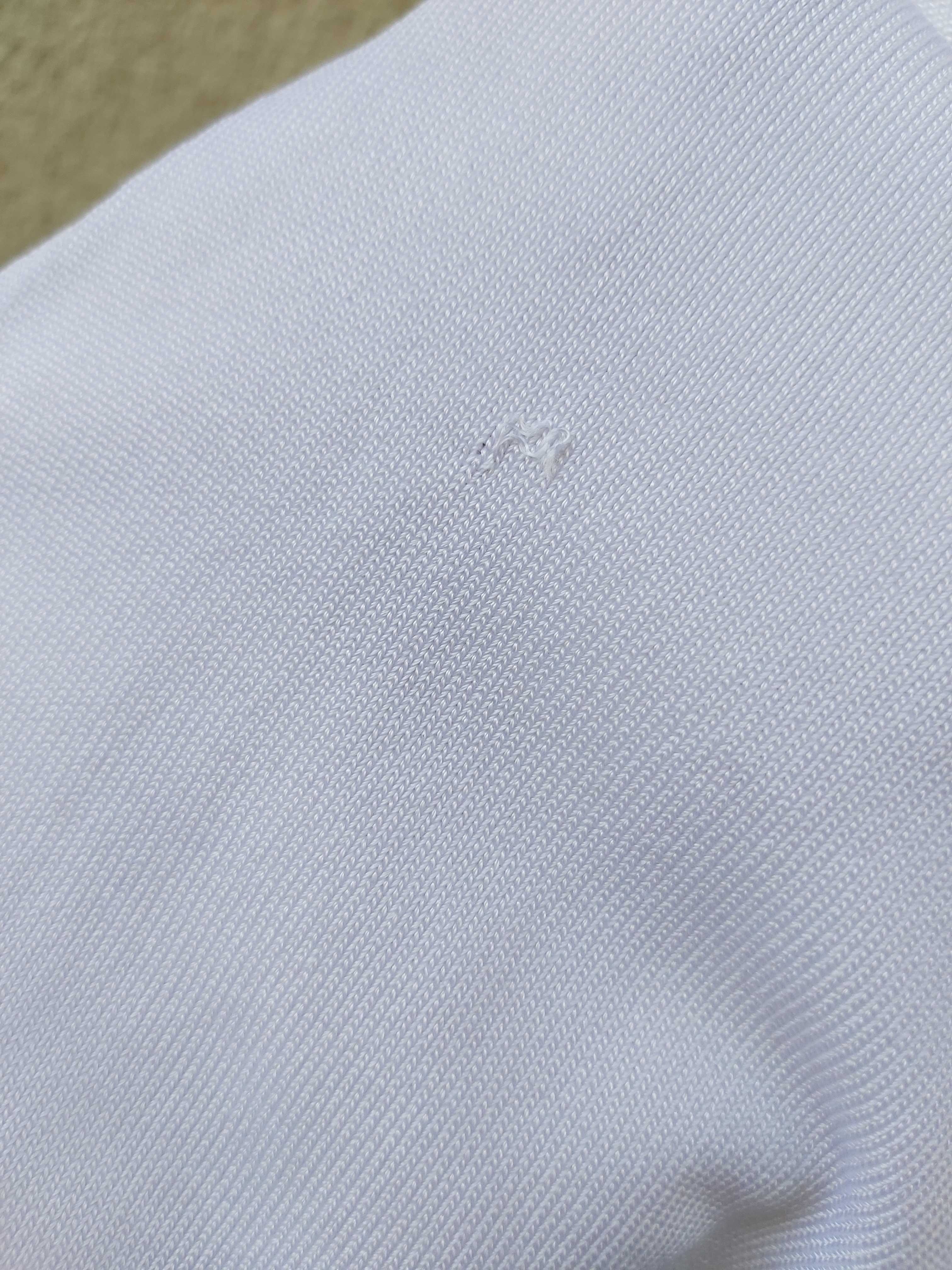 Nowa oryginalna sukienka dzianinowa GUESS biała czarne logo wada 38