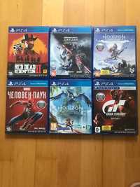 Ігри для Sony PlayStation 4 (7 дисків), або окремо