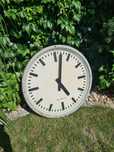 Stary, wielki 70cm zegar dworcowy, kolejowy retro vintage antyk
