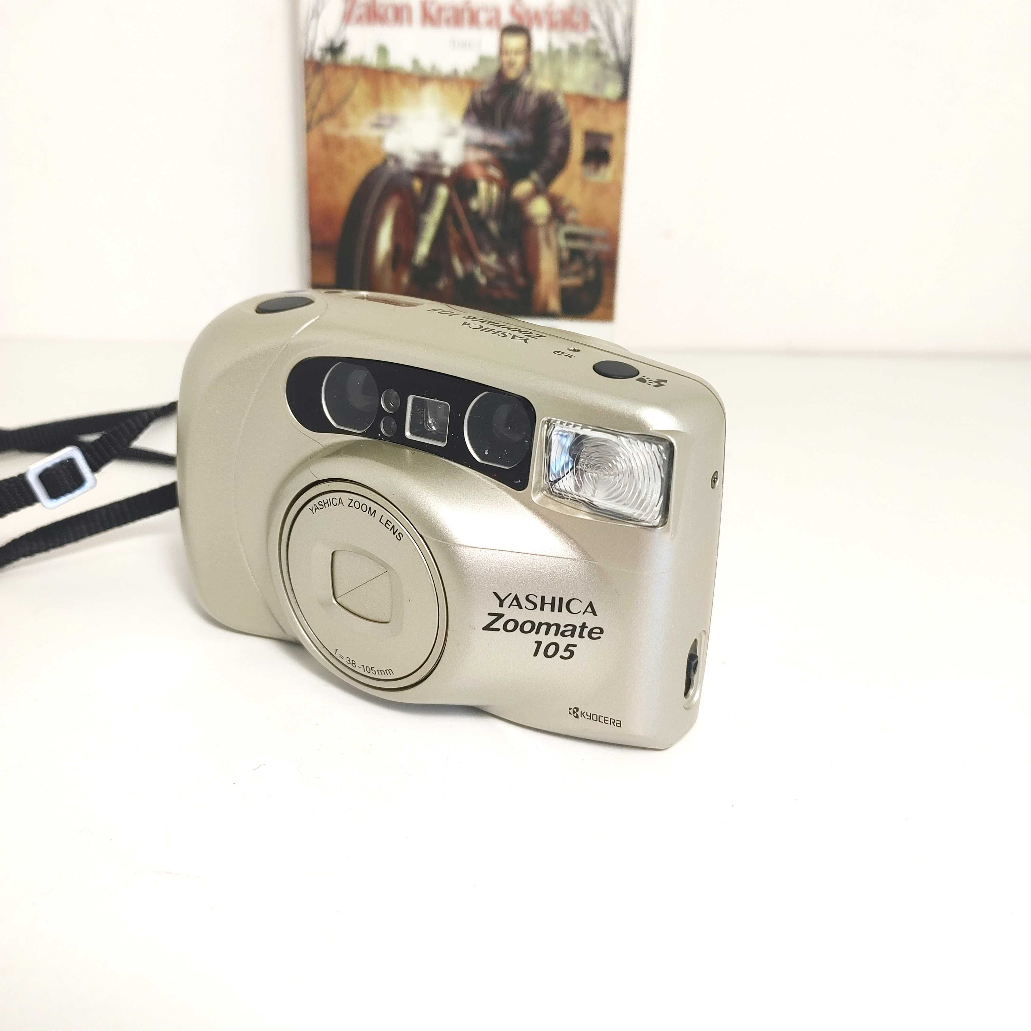 Bardzo ładna niepospolita YASHICA Zoomate 105 Analogowy aparat foto