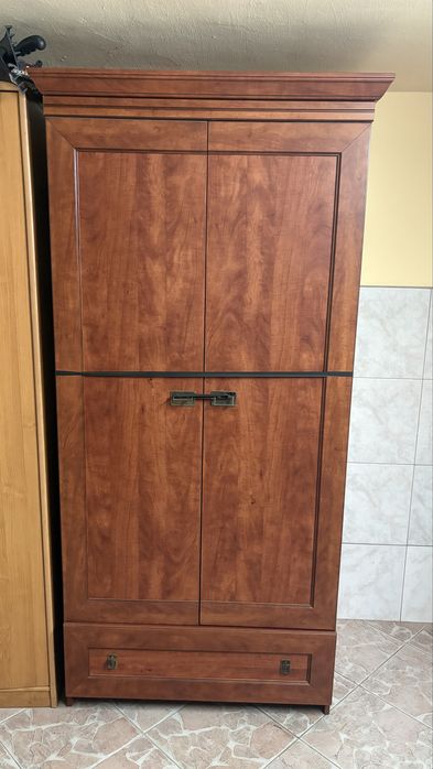 KOMPLET MEBLI do pokoju, komoda, biurko, szafa, gablota