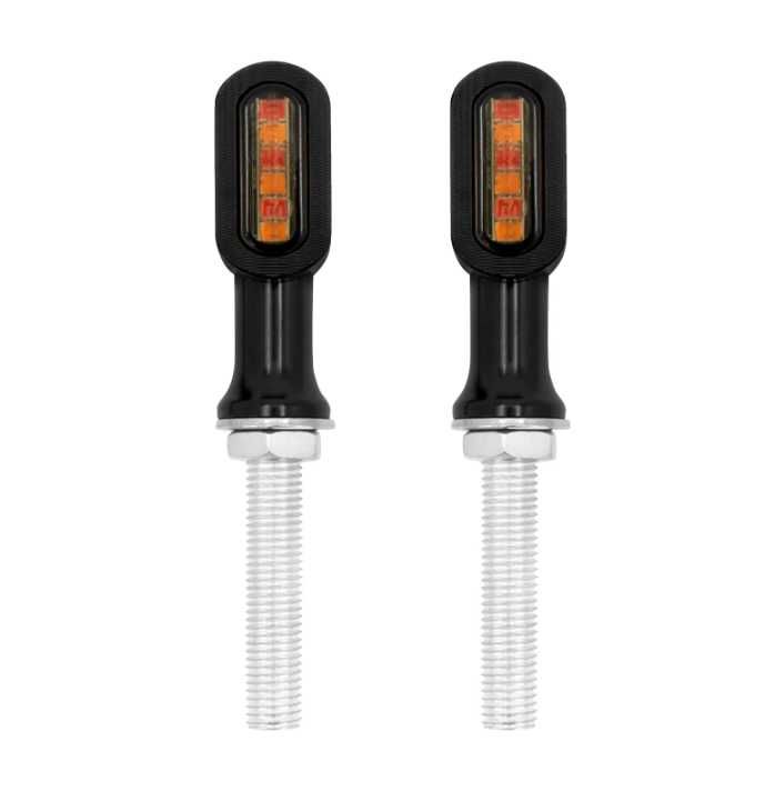 Стоп повторювач Mini LED Black 28x15mm Harley Sportster XL (кт 2шт)