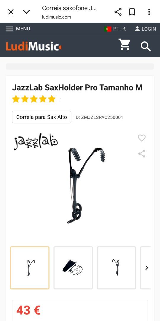 Correia para Saxofone da JazzLab