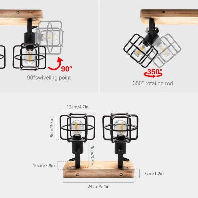 Reflektor sufitowy LED Lightoons Wood