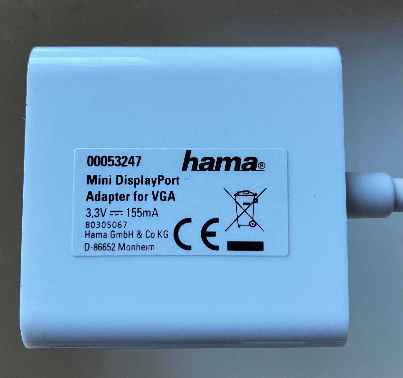 HAMA Adapter Mini Displayport - VGA Apple MAC