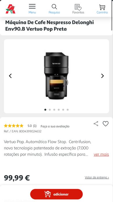 Novo Lote - Vertuo Pop Brancas e Pretas