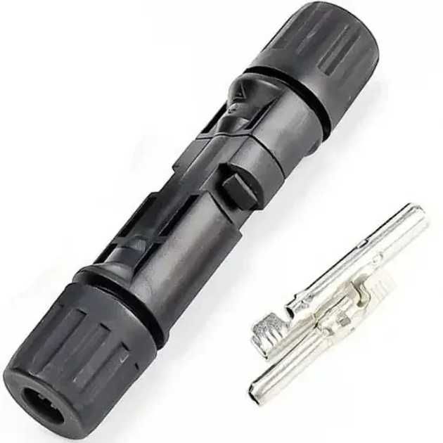 Разъем питания MC4 для солнечных панелей, комплект (штекер+гнездо)