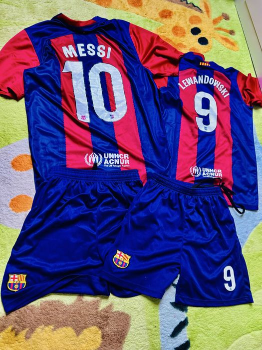 Strój FC Barcelona ojciec i syn