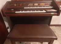 Órgão piano com cassete