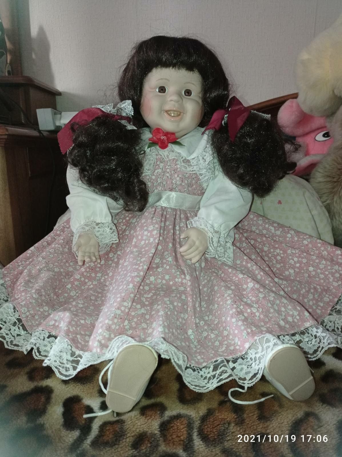 Фарфоровая кукла, порцелянова лялька 60 см