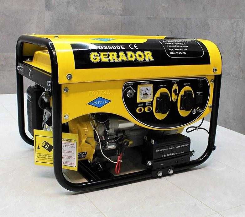 Генератор зі стартером та мідною обмоткою Pottal 2,2 кВт PTG2500E