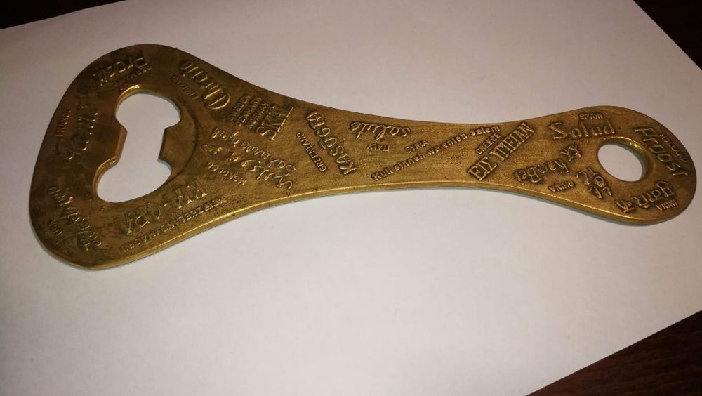 Otwieracz do butelek kolekcjonerski mosiądz