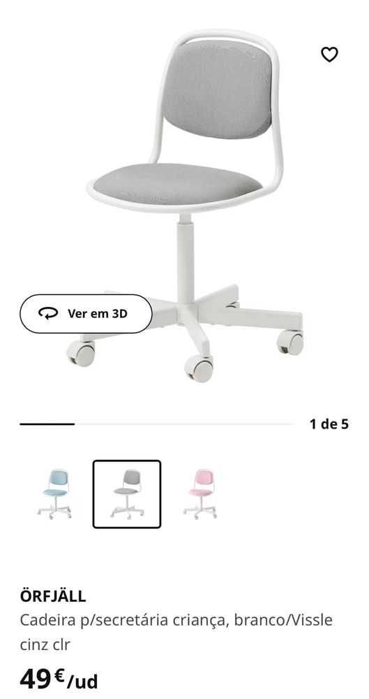 Cadeira de escritório Ikea Örfjäll verde