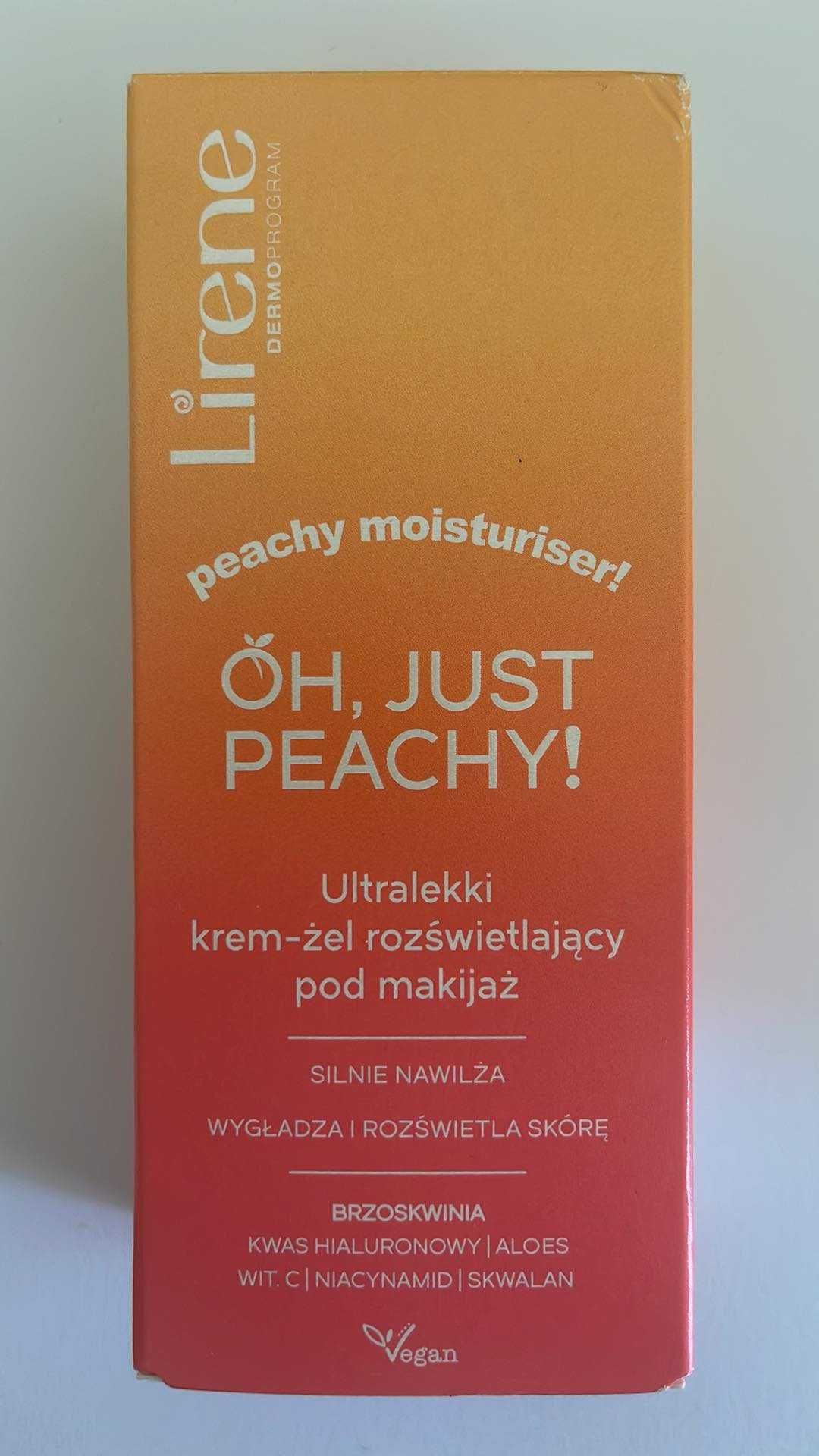Lirene Oh Just Peachy Ultralekki Krem Żel Rozświetlający Pod Makijaż