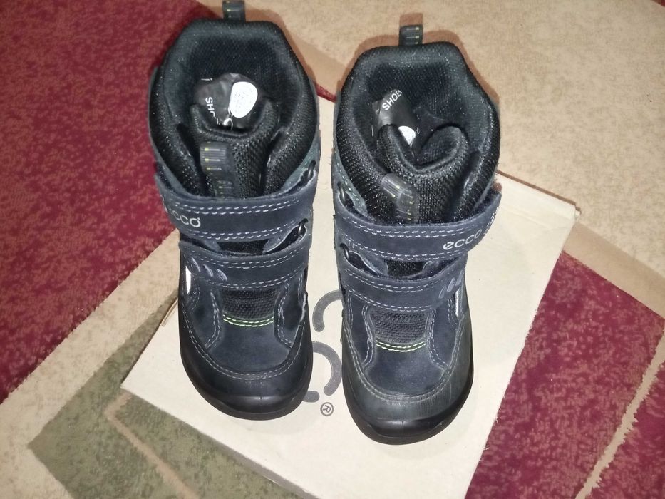 Ботинки зимние Ecco термо сапожки черевики детские