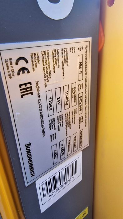 Jungheinrich Nowy Elektryczny Wózek Paletowy 80 cm Paleciak 1500kg