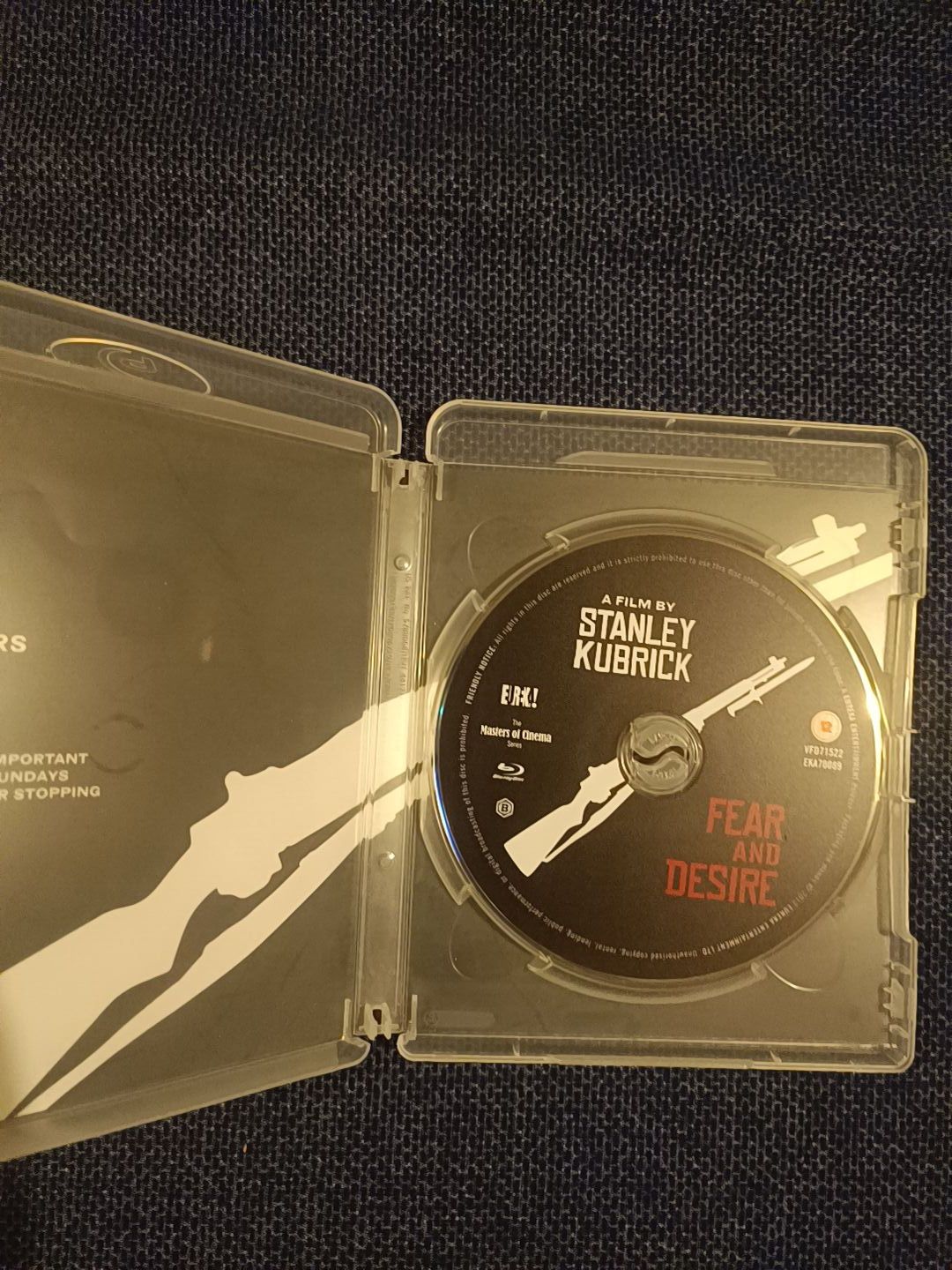 Blu Ray do filme "Fear and Desire", Stanley Kubrick - Eureka (OOP)