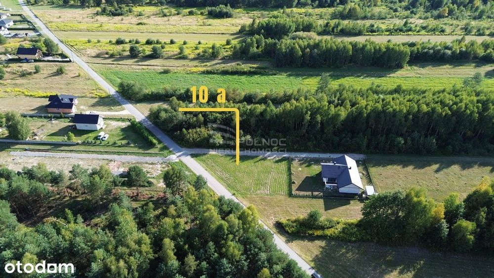 Podmaleniec – działka 10 ar + droga, 87 tys. zł