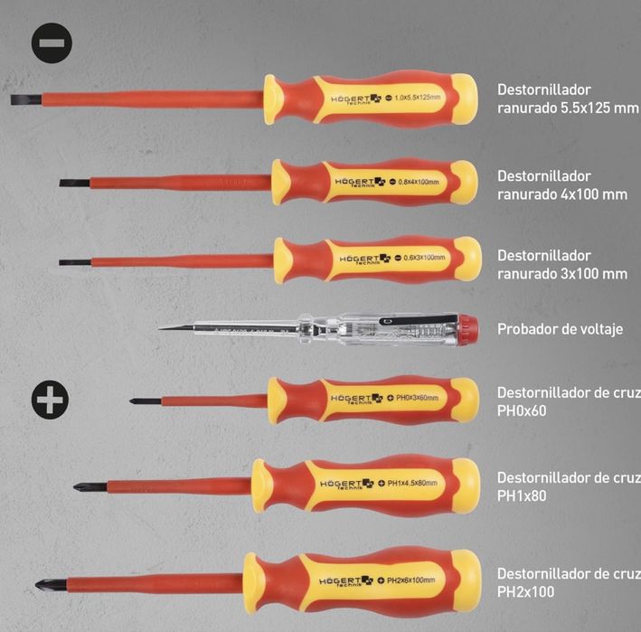 Ferramentas Isoladas Högert – Conjunto Novo 12 Peças com Mala