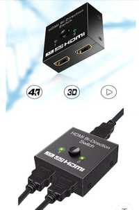 Splitter Switch hdmi bidirecional ultra HD 4k 60hz NOVO