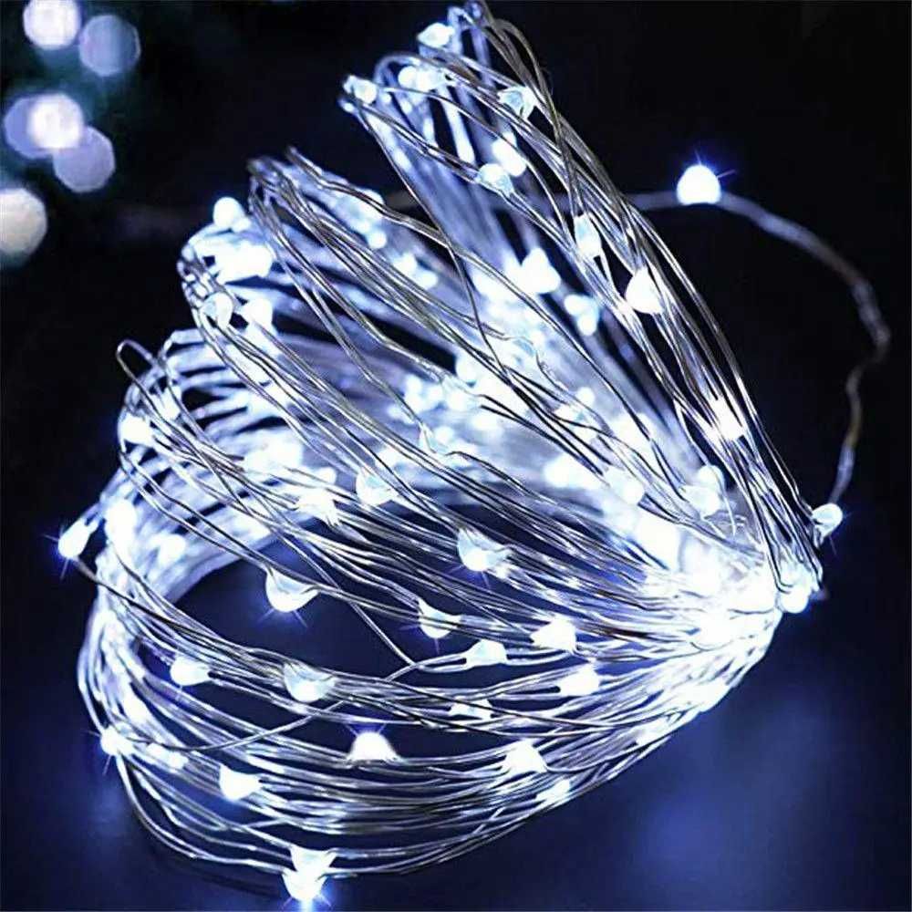 Гірлянда нитка Роса від USB, 50м, 500LED + пульт
