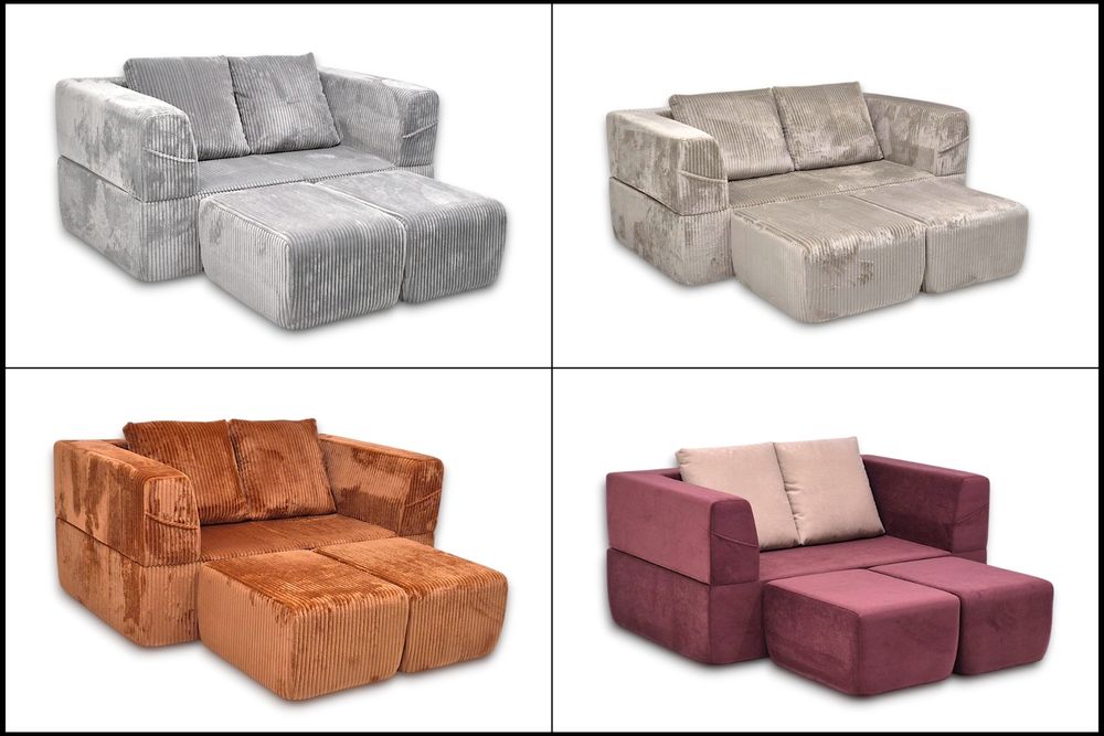 Безкаркасні меблі Lado. Дивани та крісла Експромт