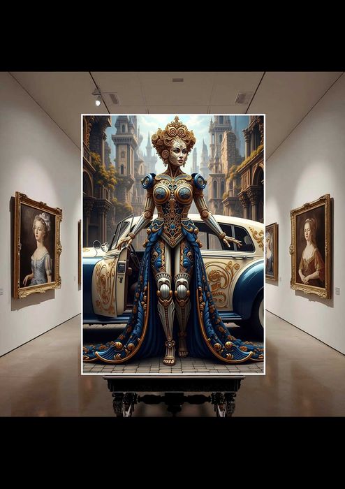 Obraz na płótnie - Ornamentyka i architektura - wielkość 75cm x 108cm