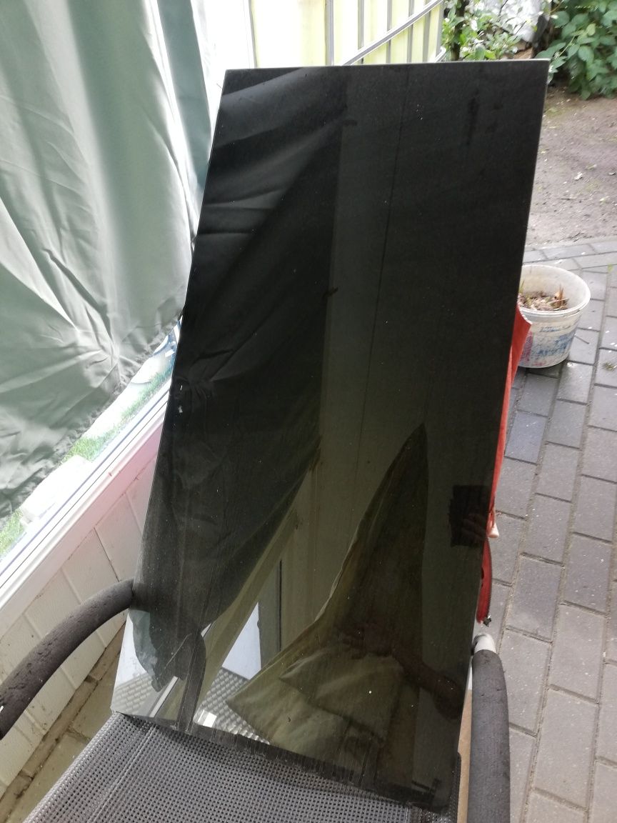 Blat na stół  szklany hartowane czarne szkło
