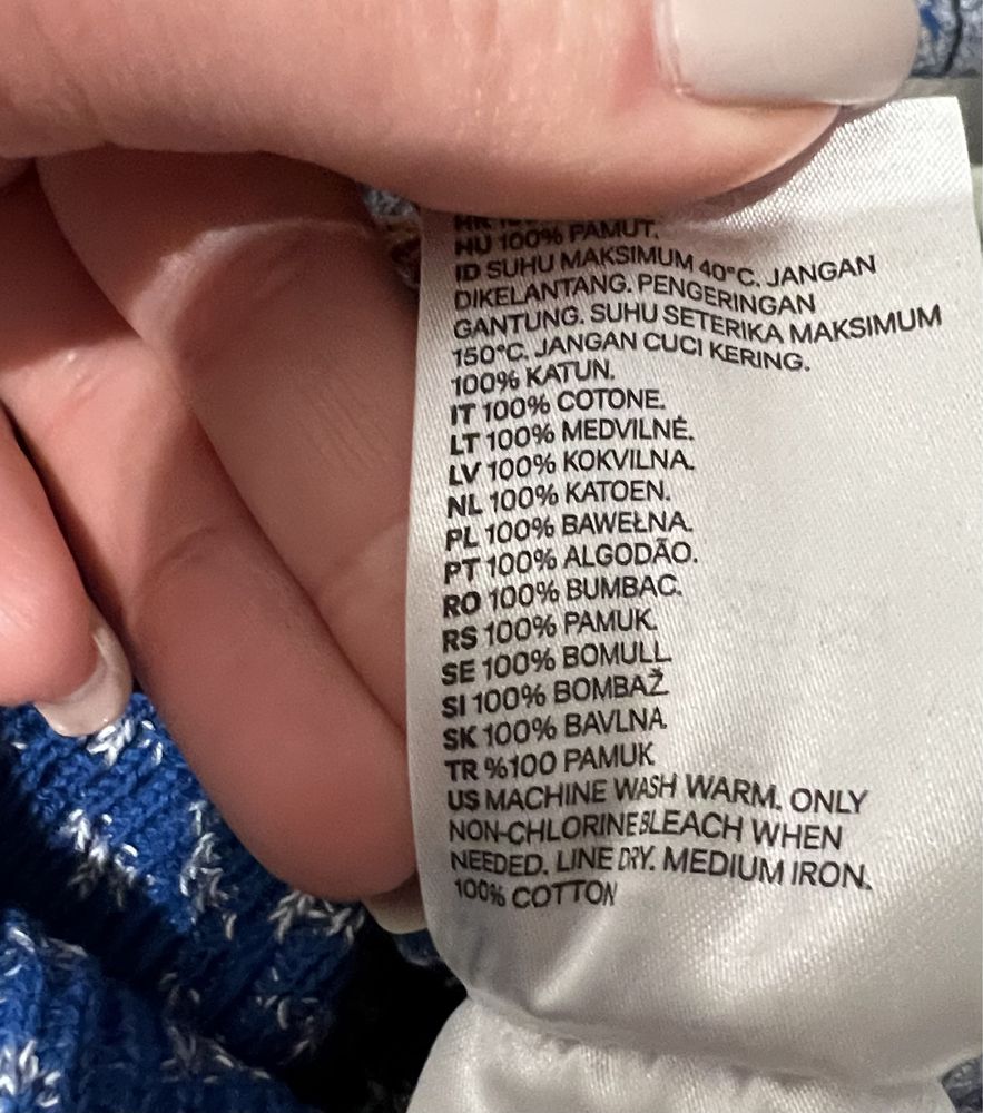 Sweter chłopięcy H&M r.92 wzorki paski