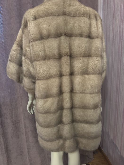 Норковая шуба манто кокон Nafa