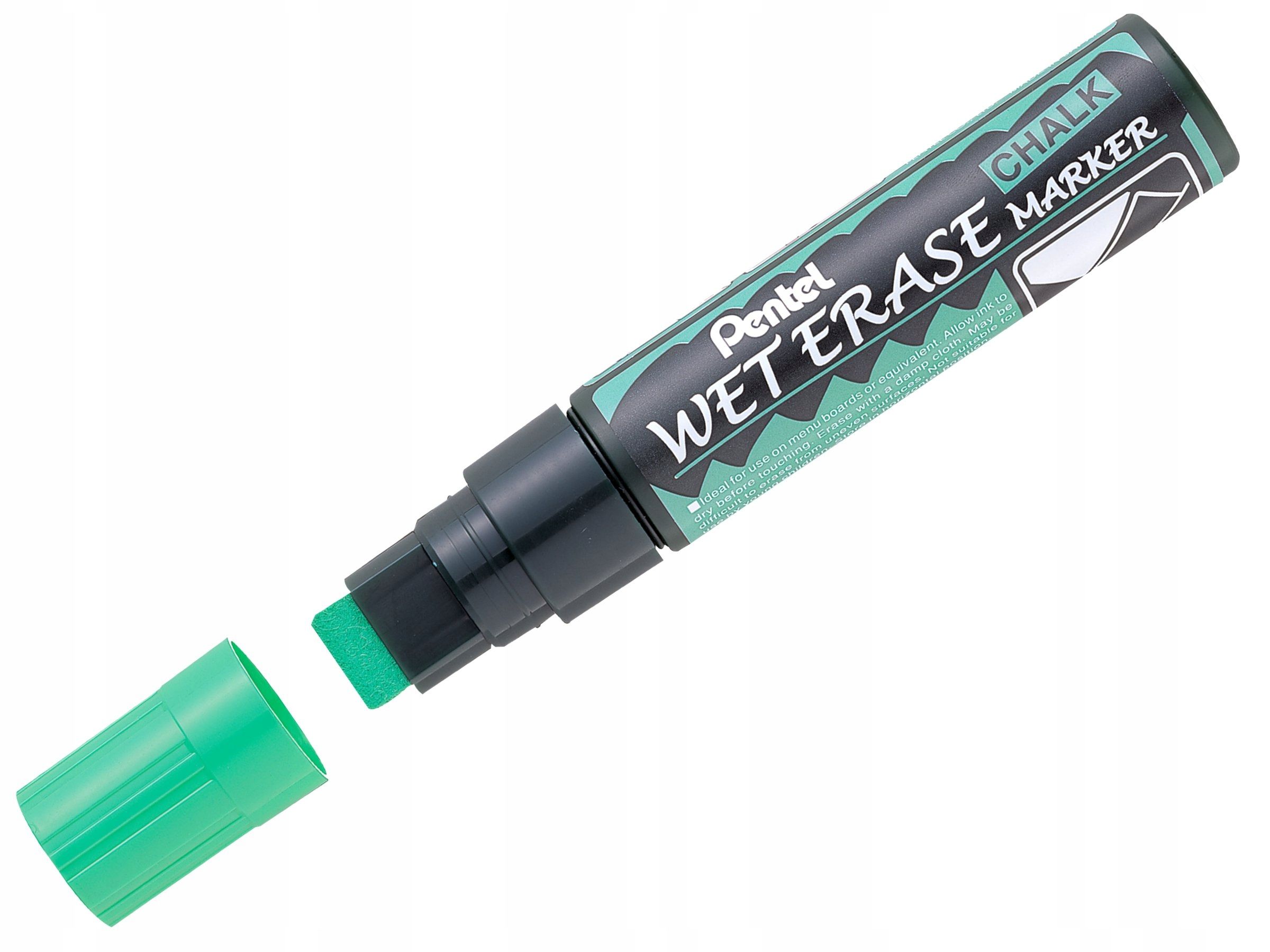 Marker Mazak Kredowy Pentel Bardzo Gruby Zielony Green Pisak Flamaster