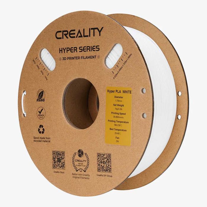 Filamento Creality Hyper PLA Branco 1.75mm