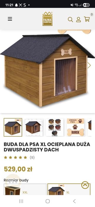 Buda ocieplana dla psa