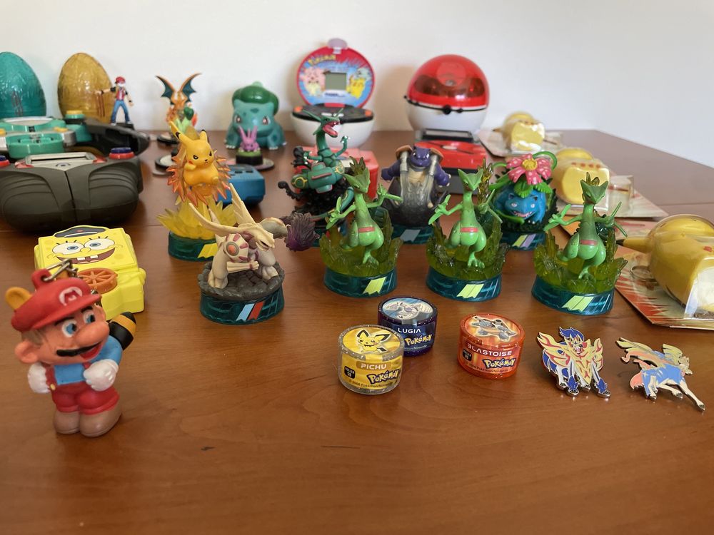 Bonecos e consolas, Nintendo, Pokémon, Hasbro, Tomy, Tyger