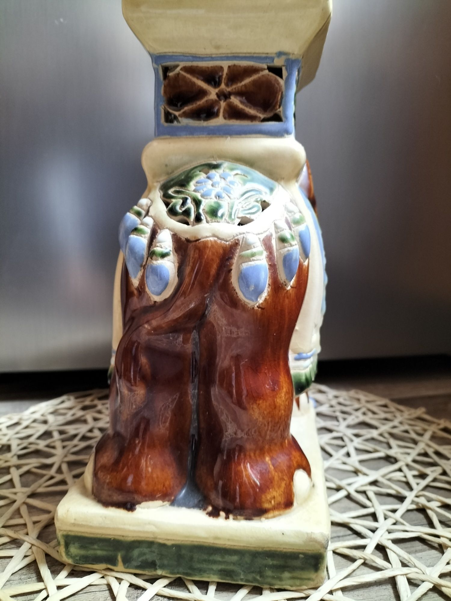 Vintage ceramiczny słoń kwietnik dekoracja