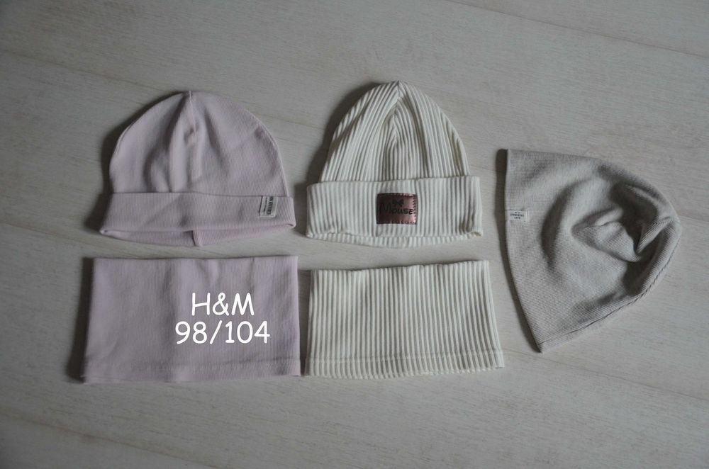 Czapka + komin 98-104 H&M