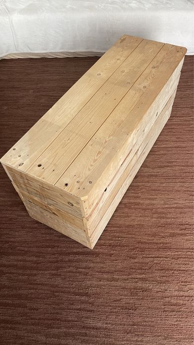 Na zabawki Skrzynia kufer drewniany ławka do siedzenia 120x43x56cm