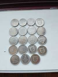 19 moedas de 25 escudos não circuladas