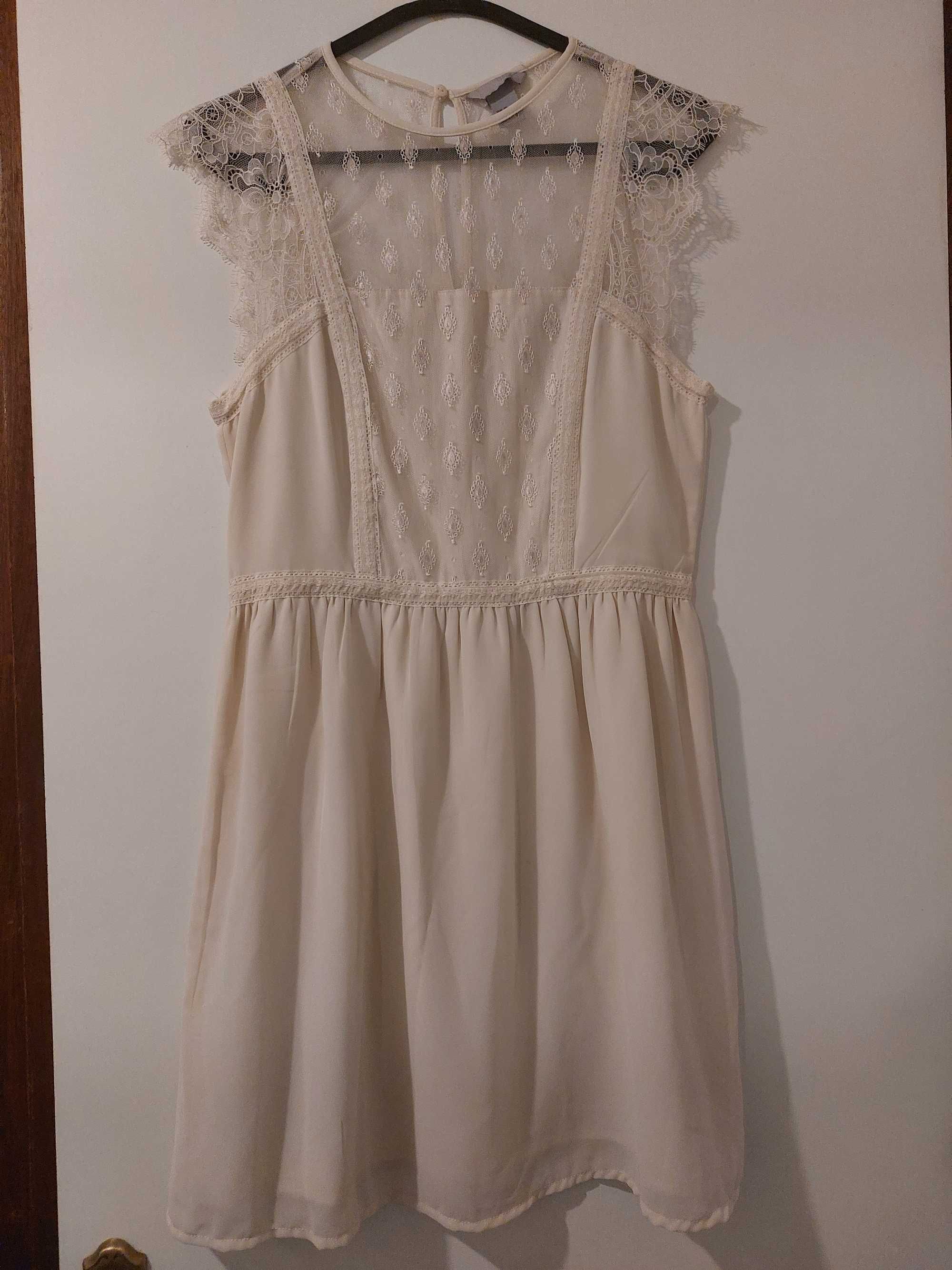 Vestido novo H&M cor pérola