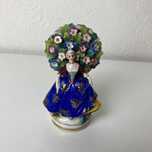 Figura em Porcelana Chelsea Século XVIII-XIX com marca Ancora Dourada