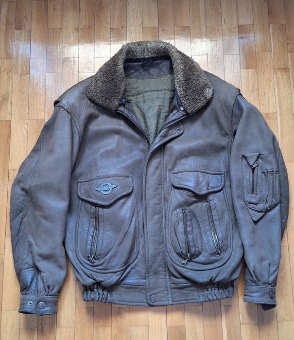 Skórzana kurtka pilotka Mondial Wayne – gruba, ocieplana, na zimę!