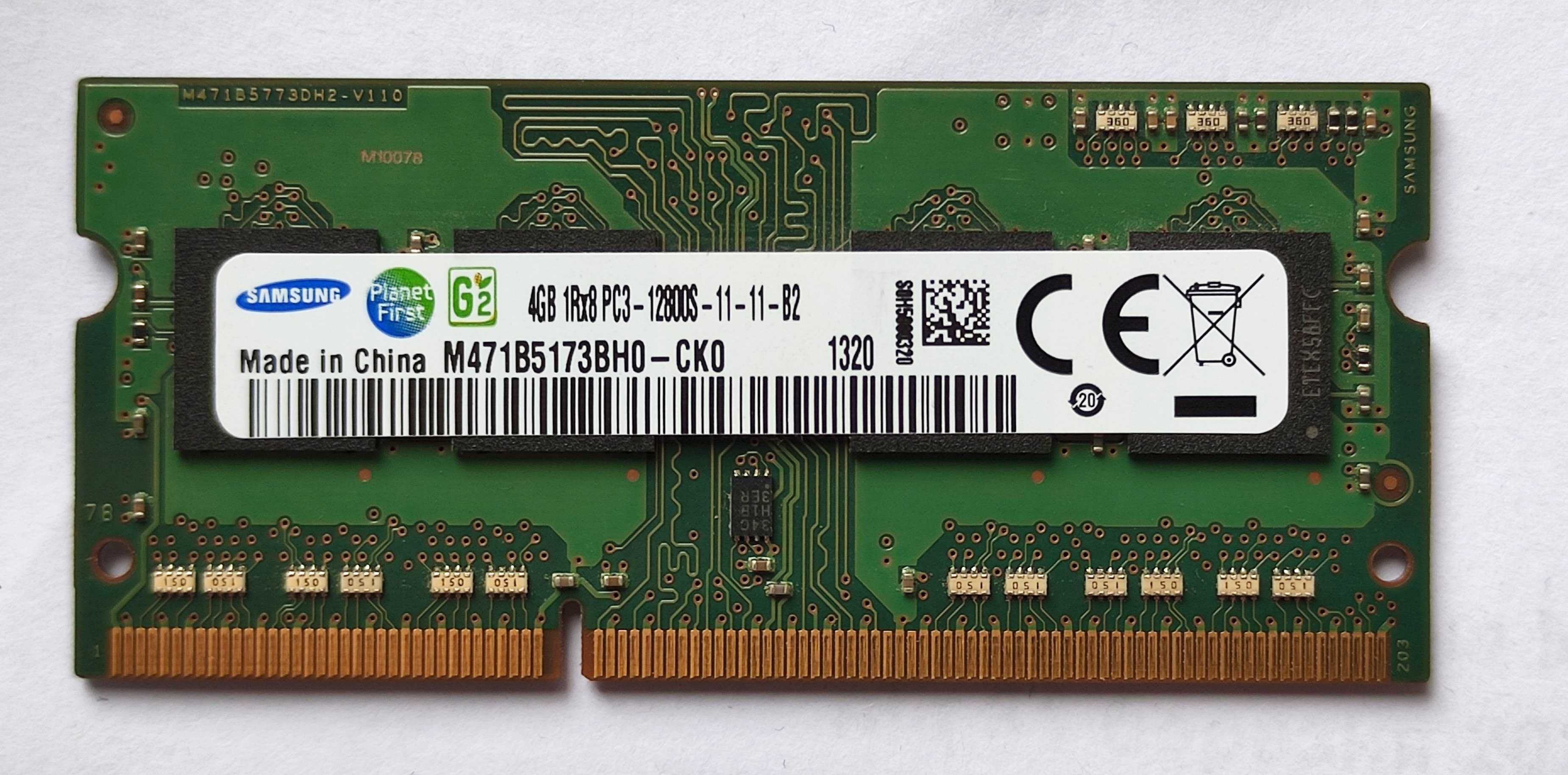 Память ноутбучная DDR3 4Gb 1600Mhz Samsung So-Dimm