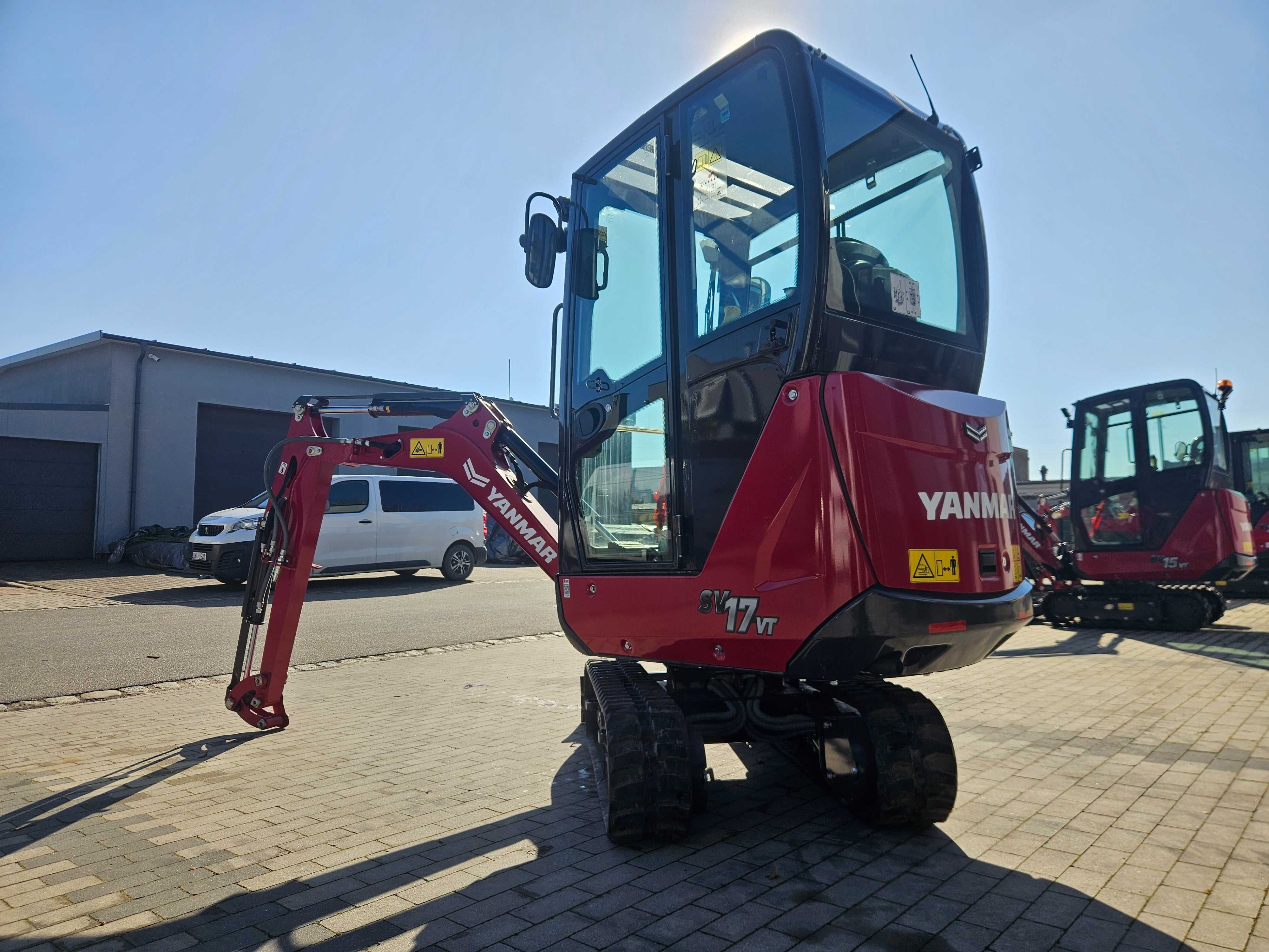 Minikoparka Yanmar SV17 Classic+ z zestawem łyżek