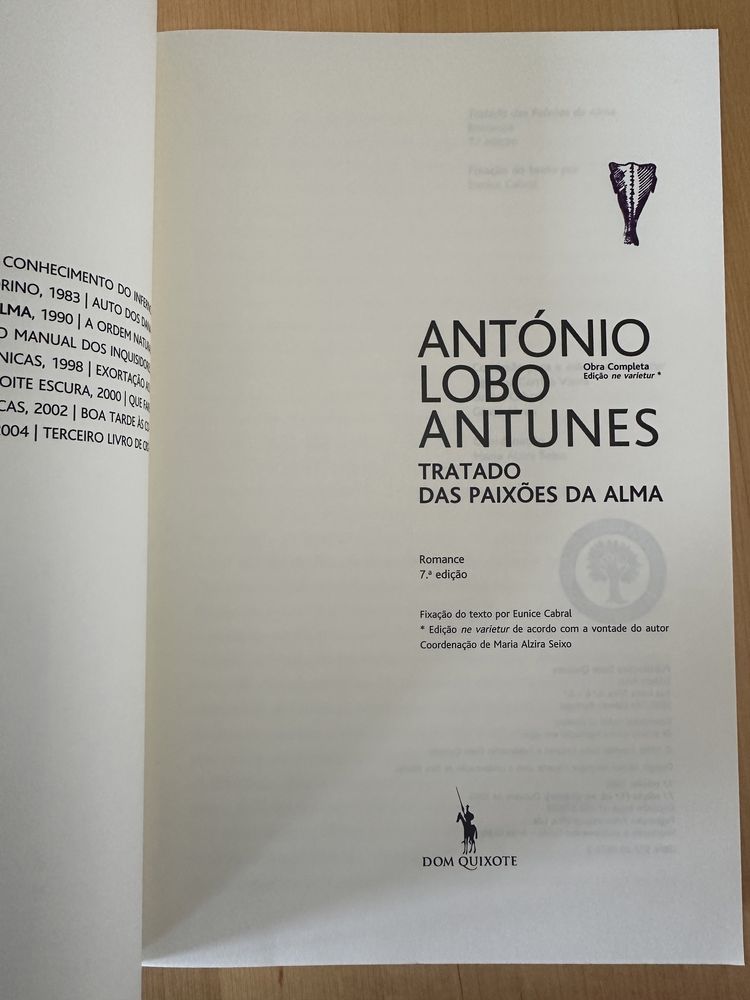 António Lobo Antunes - Tratado das Paixões da Alma