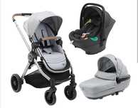 TRIO Chicco Bestfriend Cinza + Base Isofix Kiros