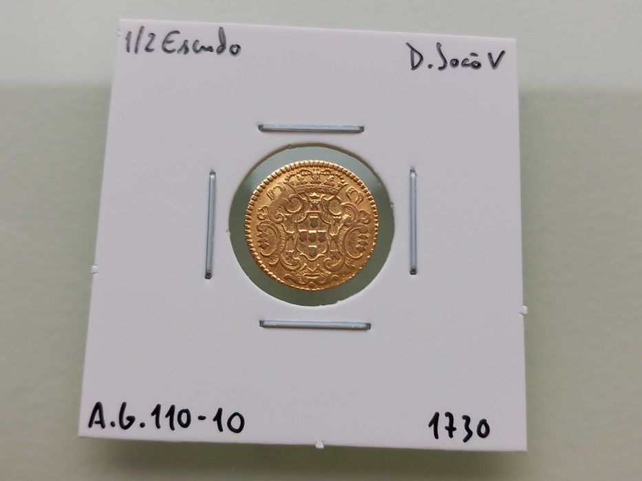 Moeda 1/2 Escudo 1730 D. João V
